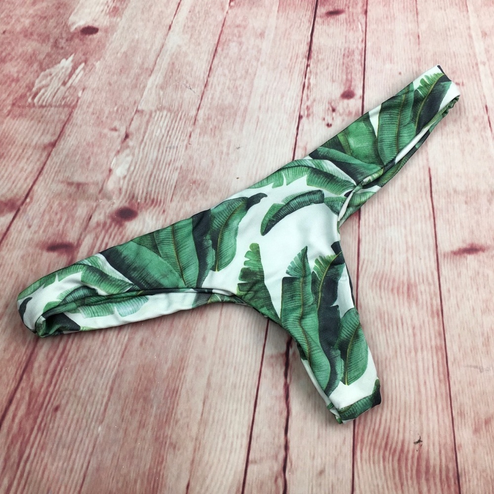 ➡️Midori Banana Palms Whale Tale Bottom M or L
